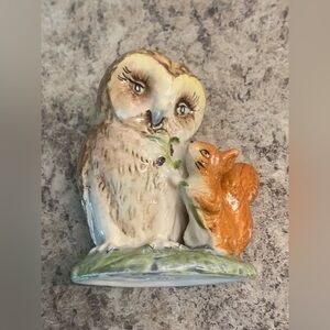 Beatrix Potter's "Old Mr. Brown" Owl Figurine F. Warne 1963 Beswick England